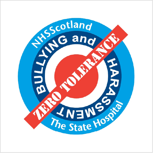 NHS Scotland Zero Tolerance to Bullying and Harrassment logo