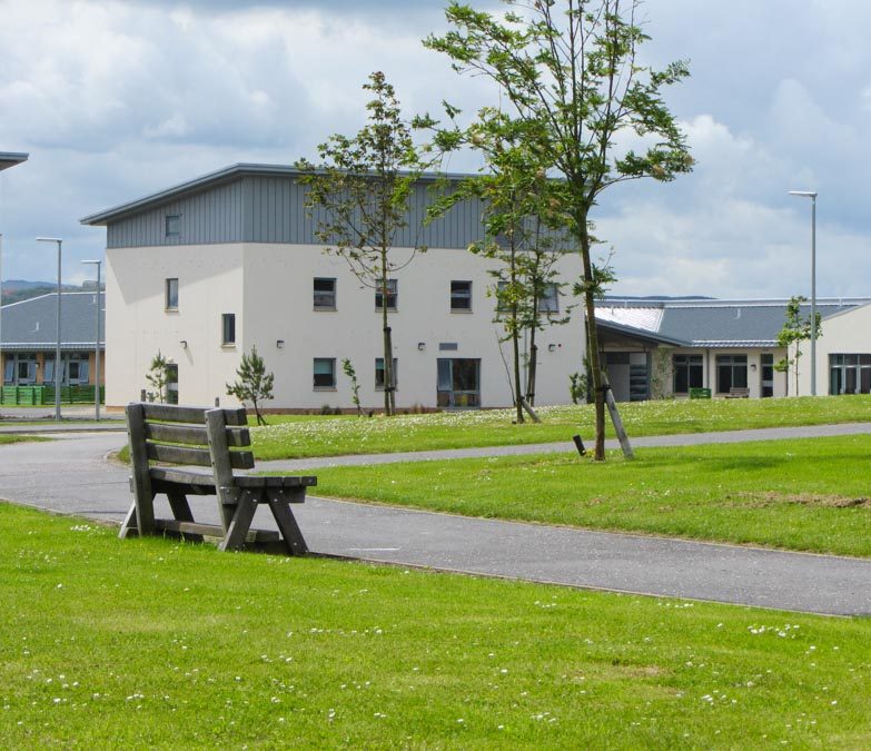 External view of patient hub / ward area.
